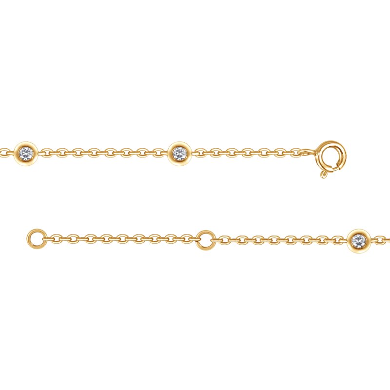 Lab Grown Diamond Bracelet for Women 1/5 Ct Sterling Silver Jewelry