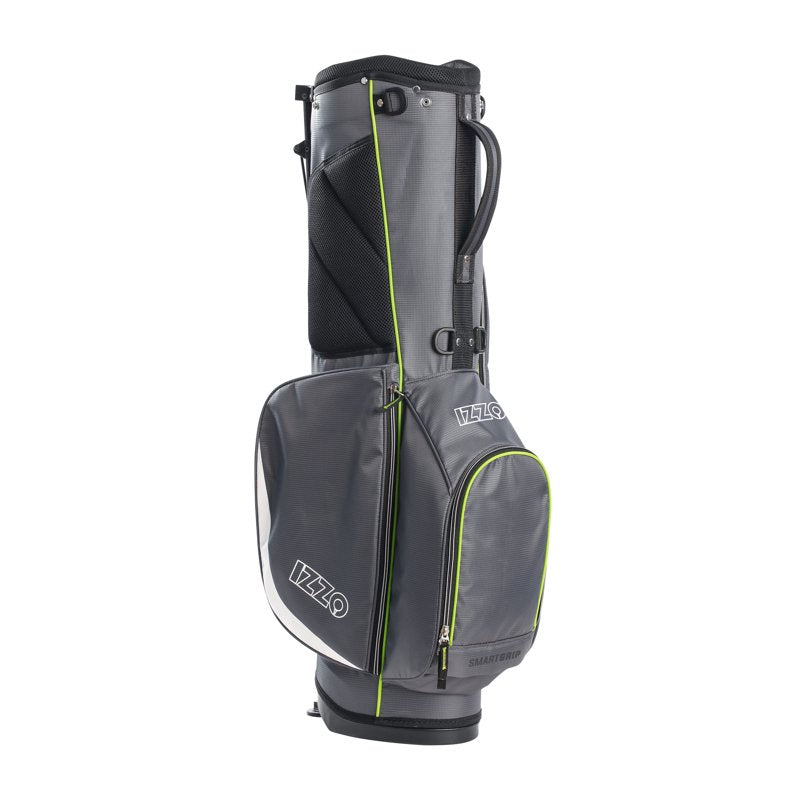 Izzo Ultra-Lite Stand Golf Bag - Grey Lime, 3.2 lb