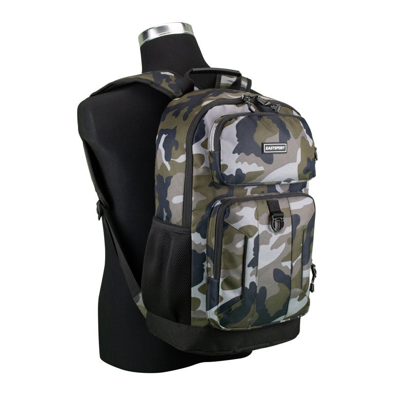 Unisex Camouflage Backpack with Laptop Sleeve & Water-Resistant Base