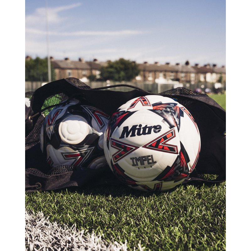 Mitre Impel Evo Training Soccer Ball – All-Weather, Size 3/4/5, PU, Hyperflow Grooves