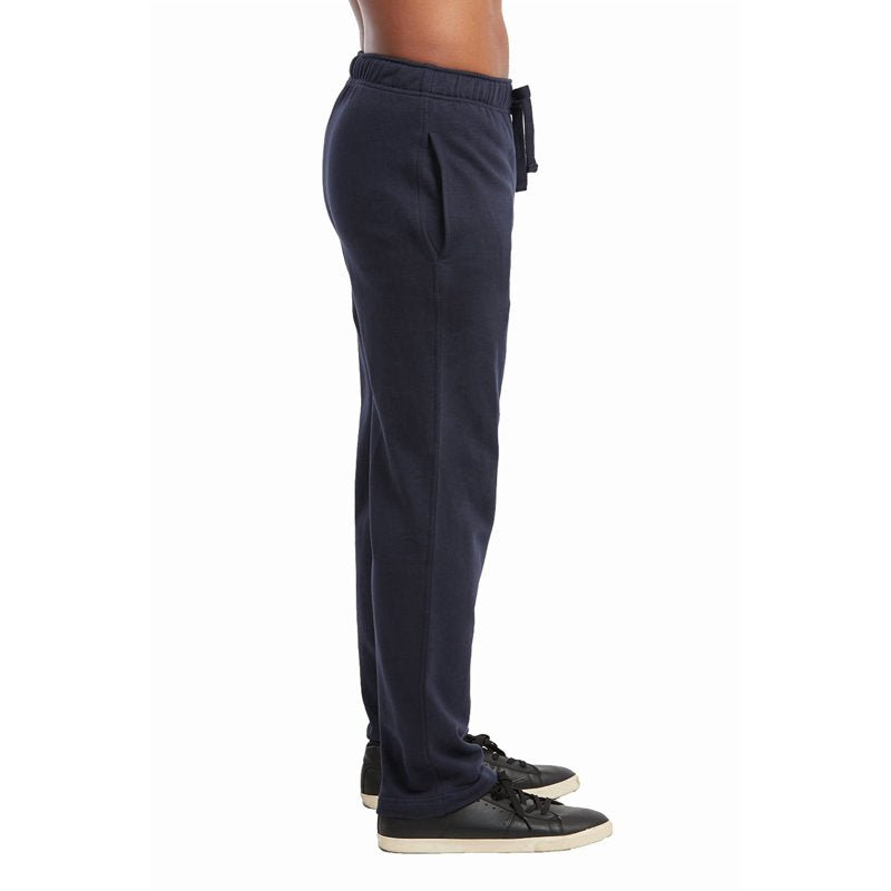 Men's Active Lounge Sweatpants with Pockets - Open Bottom Terry Style