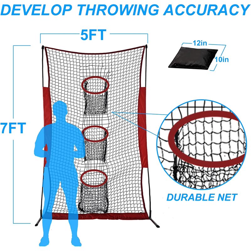 Football Kicking Net Practice Equipment - Improve Accuracy & Throwing Skills