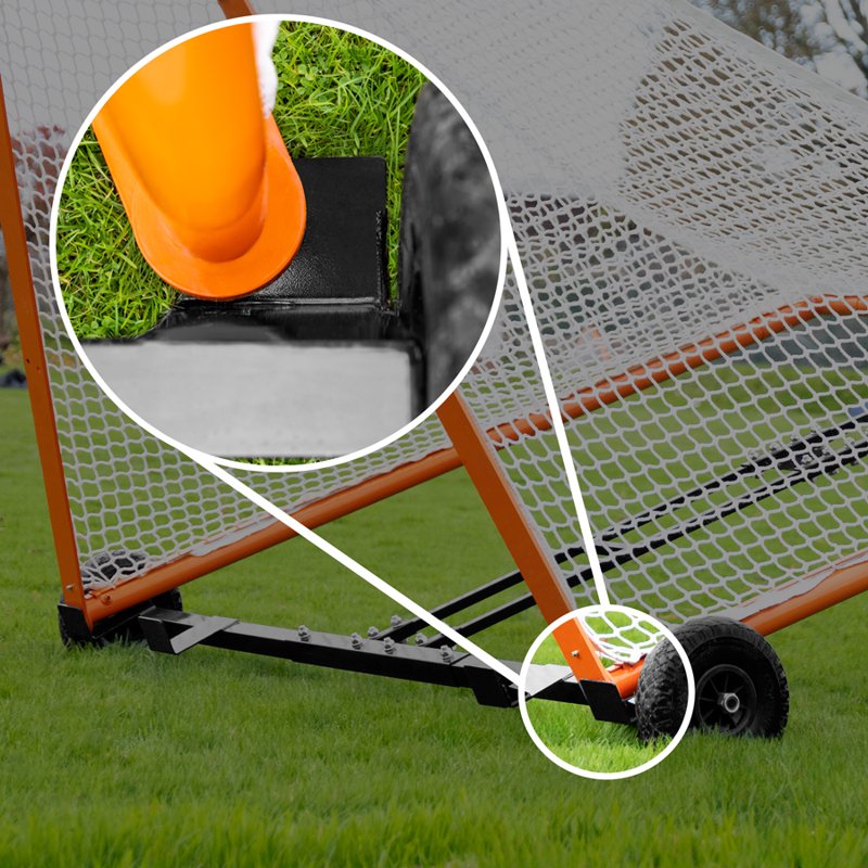 Heavy-Duty Lacrosse Goal Dolly Cart with Puncture-Proof Wheels – All-Terrain Soccer & Lacrosse Goal Transport