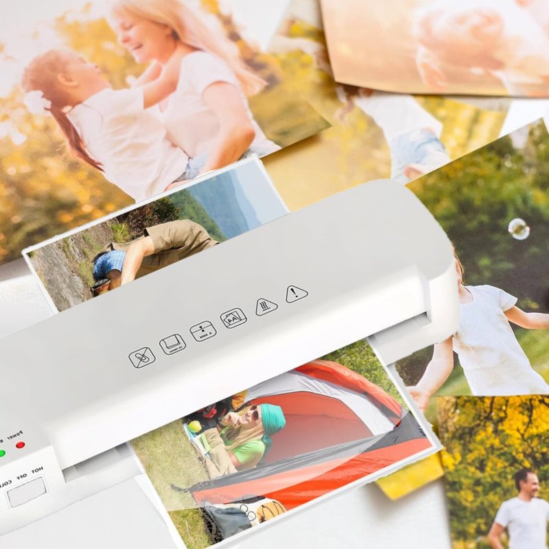 A4 Laminator Machine Hot & Cold Thermal Laminator with Paper Trimmer & Corner Rounder