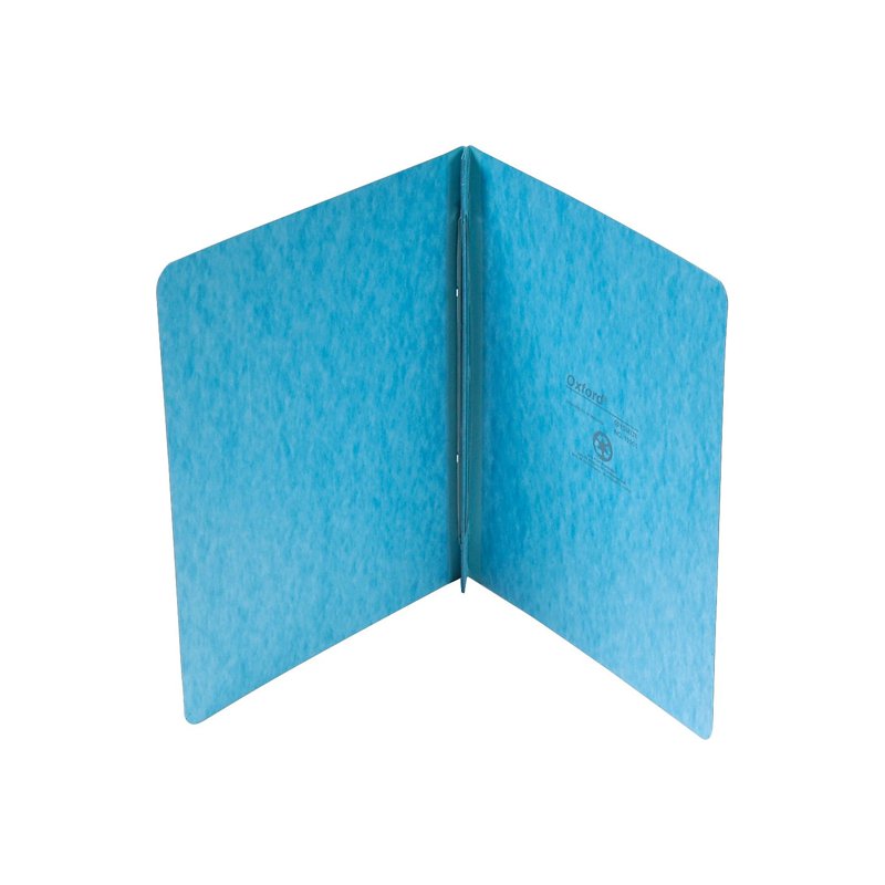Oxford Pressboard Report Cover with Hinge - Light Blue, 1 Pack