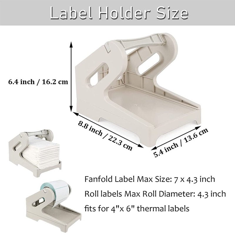 Thermal Shipping Label Holder for 4x6 Label Rolls Fanfold & Roll Labels