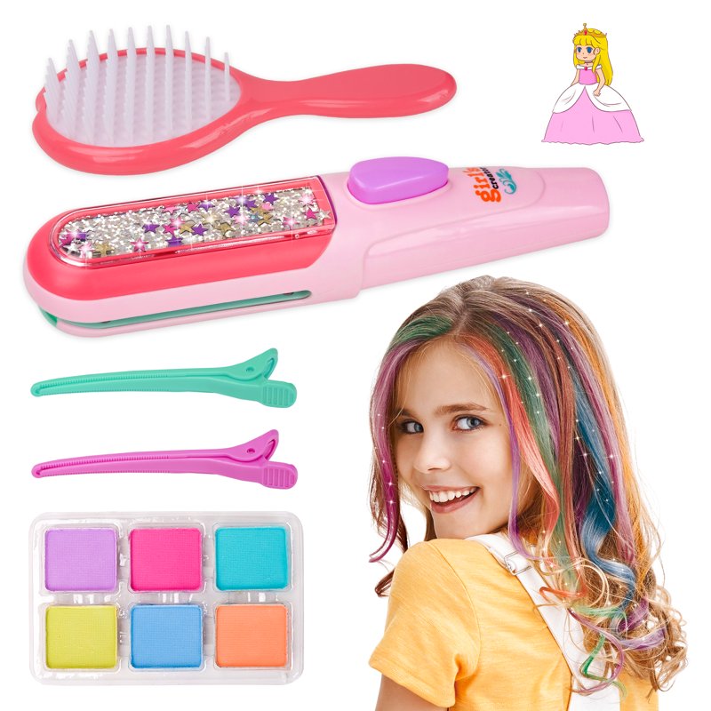 Kids Hair Chalk Set for Girls and Boys - Temporary Color & Party Gifts