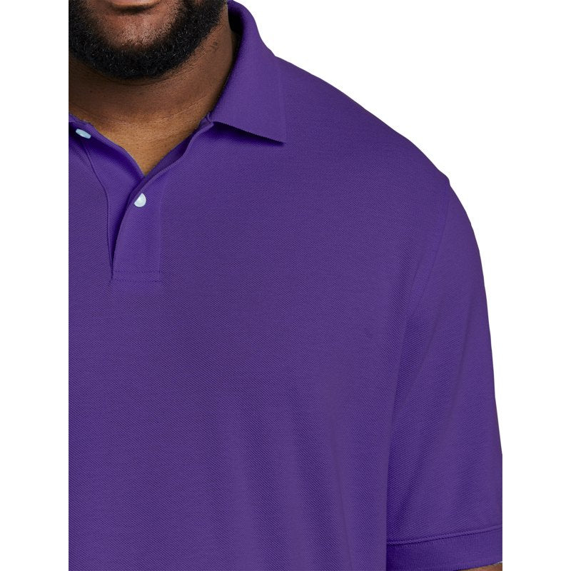 Big & Tall Piqué Mesh Polo Shirt for Men - Comfortable Cotton, Versatile Fit