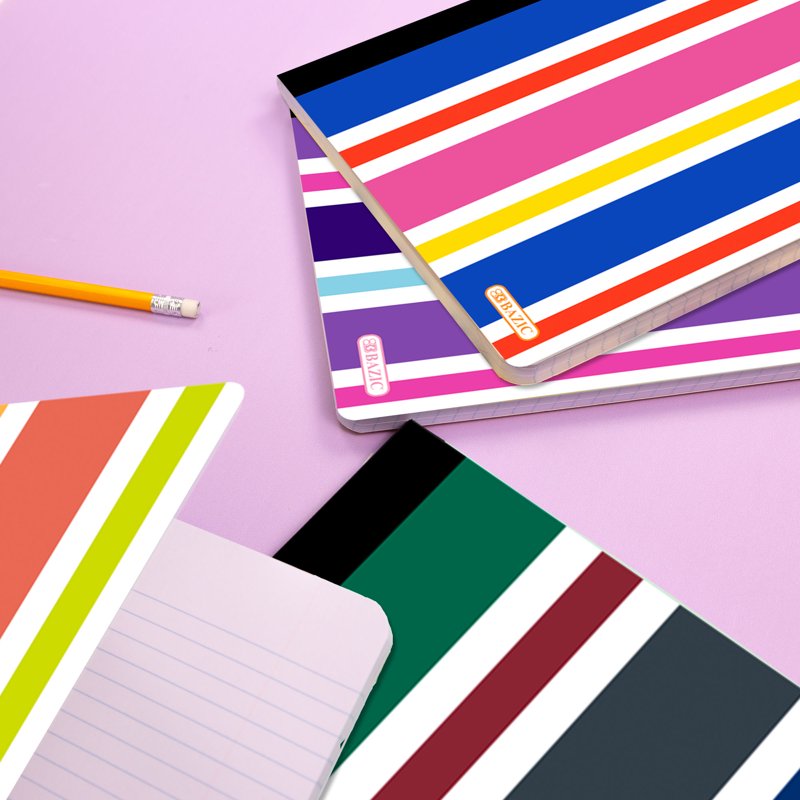 Assorted Color Composition Notebook 6-Pack - College Ruled, 100 Sheets