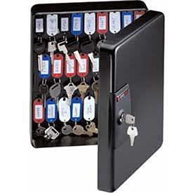 Wall Mount Key Box with Tags and Secure Lock - 11.8 x 9.4 x 3.9 Inches