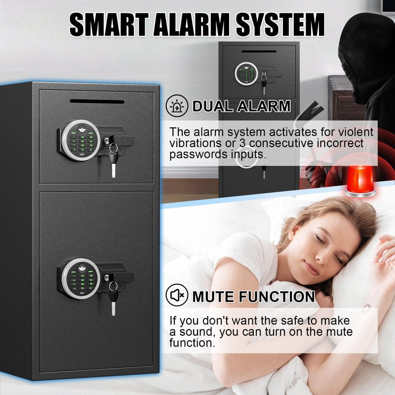 Large Fireproof Digital Safe Box with Deposit Slot Home Security Safe - 6.0 Cu Ft