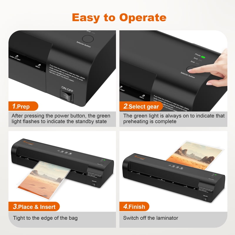 A3 Laminator Machine with Laminating Sheets, Cutter & Corner Rounding Set