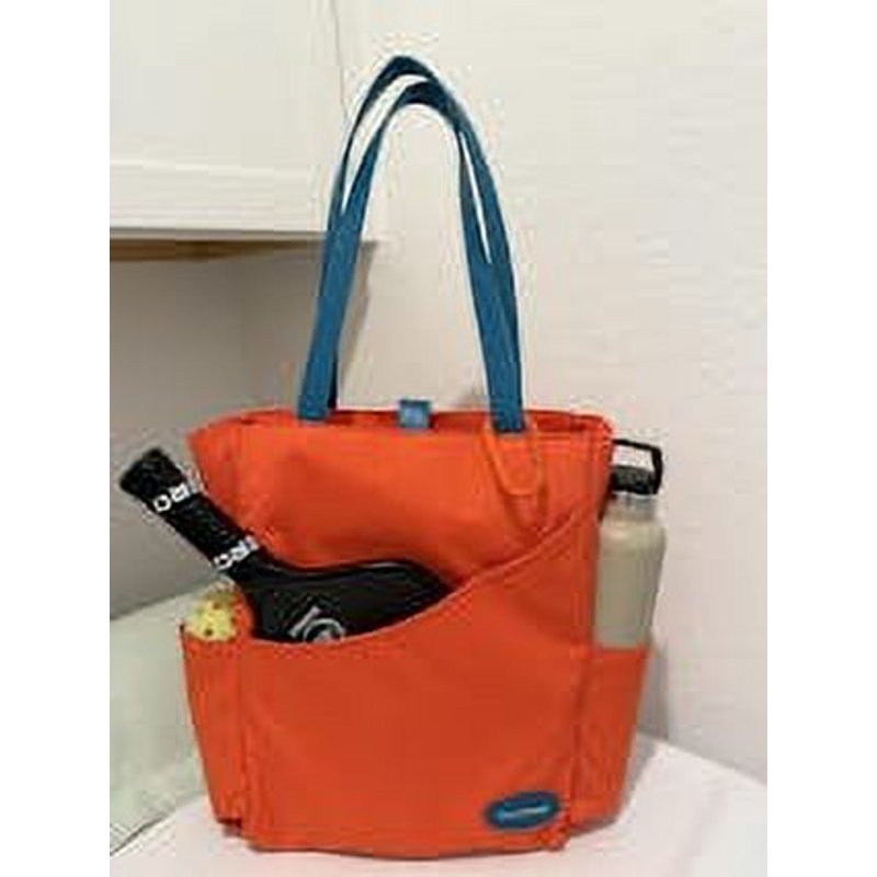 Luzz Pickleball Tote Bag Orange - Versatile Sports Shoulder/Carry Bag for Men & Women