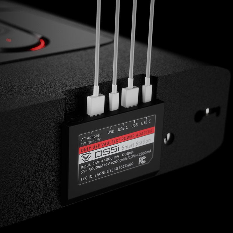 Smart Home Safe with Biometric Scanner and Wireless Charging Pad