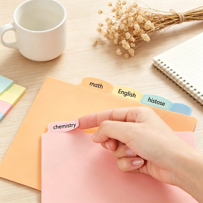 Multicolor Binder Dividers with Pockets and Tabs for 3 Ring Binders - Office & School Organization