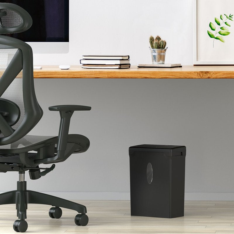Personal Cross-Cut Paper Shredder with 8-Sheet Capacity for Home & Office