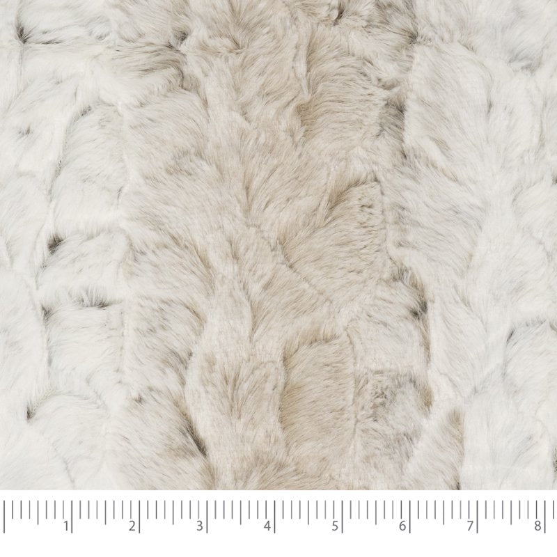 Fleece Fabric 1.5 Yards Twotone Furcream Quilting Sewing Material 60" Wide