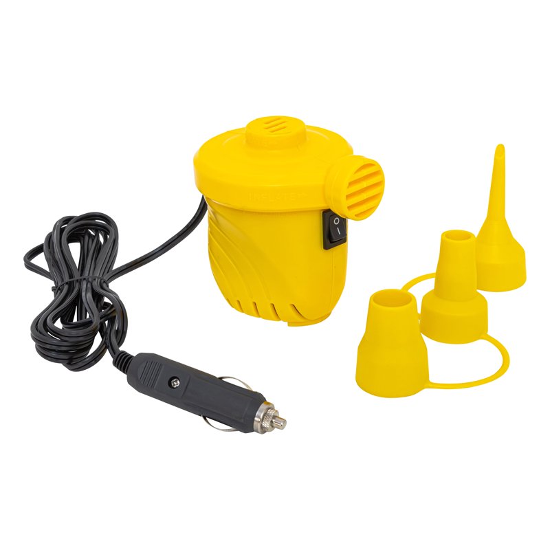12V Pool Float Air Pump with Car Adapter - High Volume Inflatables