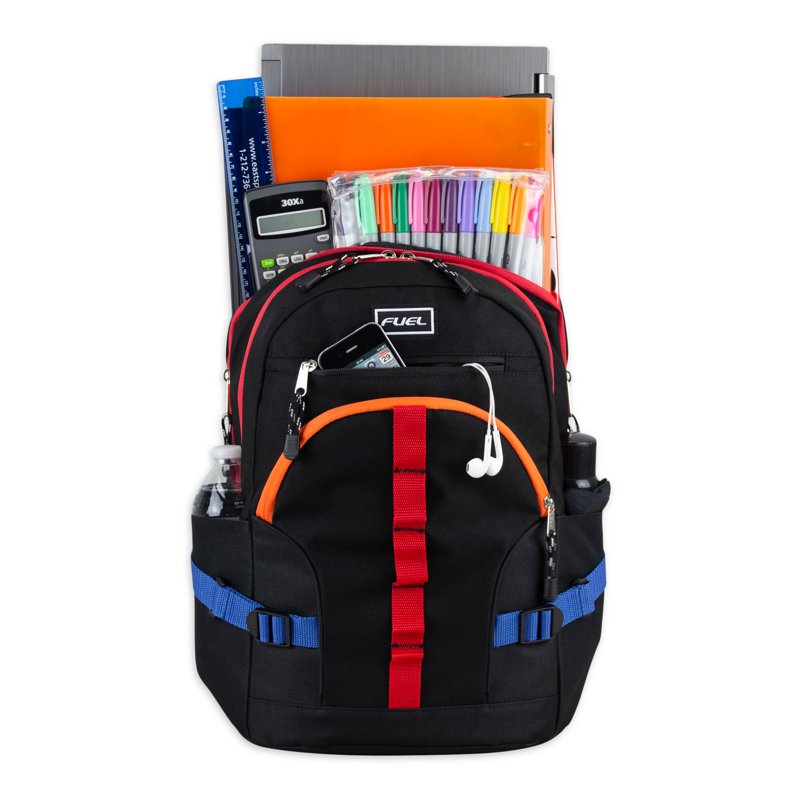 Unisex Multipocket Active Backpack with Large Capacity & Tech Storage