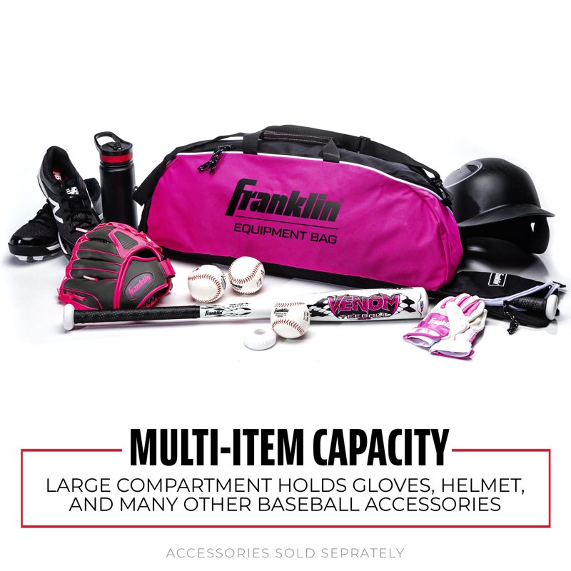 Junior Youth Baseball Bat & Equipment Bag with Ventilated Cleat Storage
