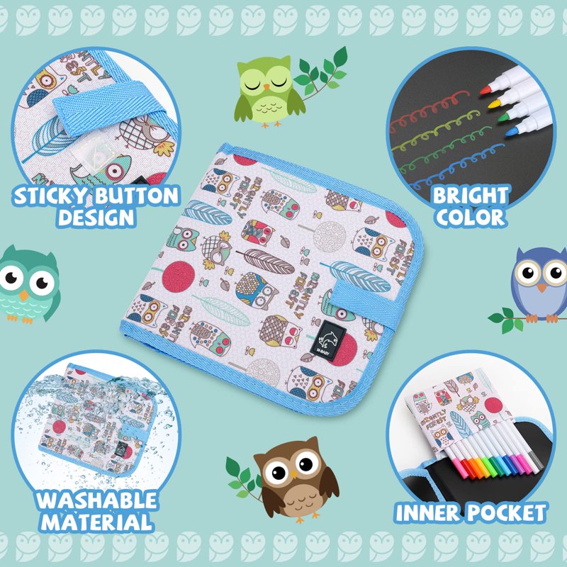 Kids Drawing Board Set for Ages 3-7 - Erasable Graffiti Book & Art Supplies