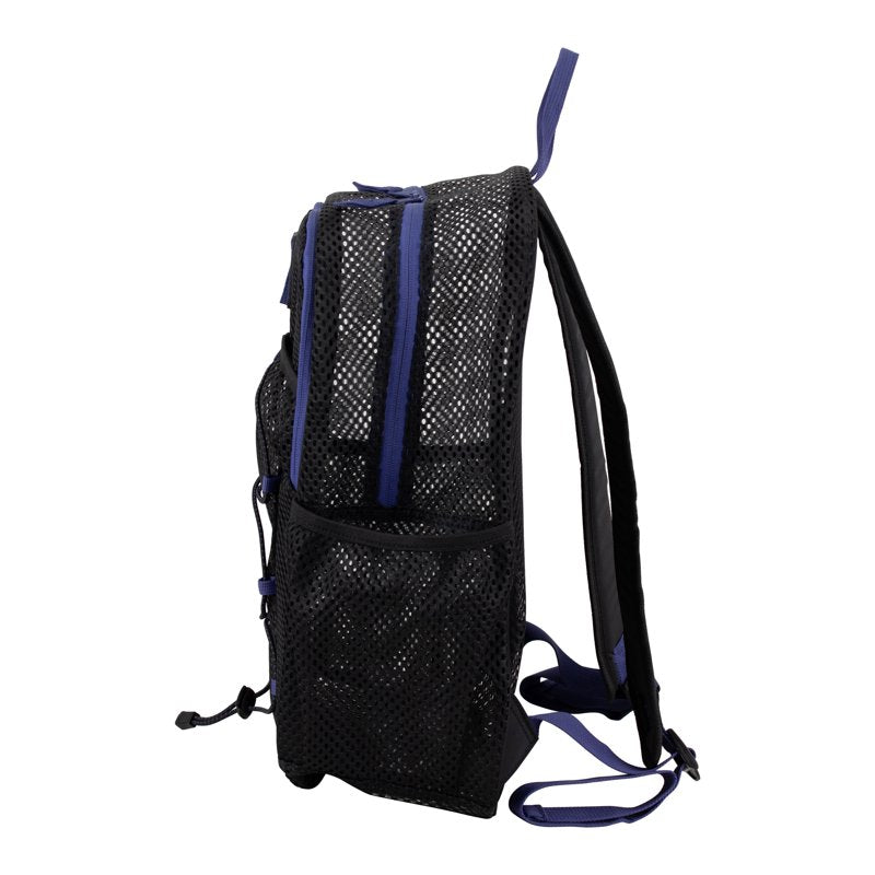 Unisex Mesh Backpack with Multiple Compartments - 17 Inch Capacity
