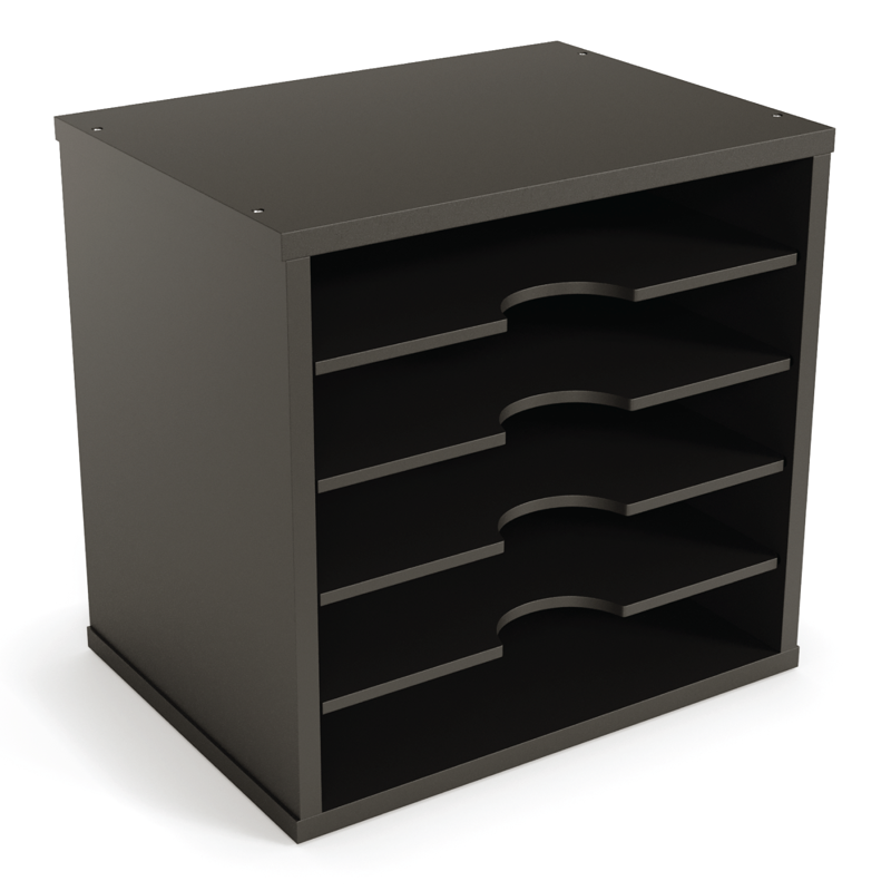 5-Tier Desk File Organizer with Mail Sorter and Storage Compartments