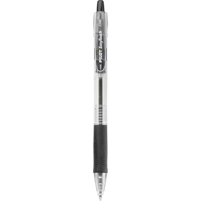 Retractable Ballpoint Pen 0.7mm Fine Point Black Ink 12 Pack - Smooth Writing