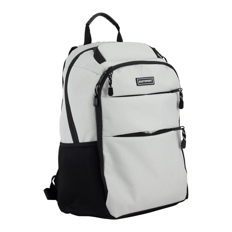 Unisex 17-Inch Lifestyle Backpack with Laptop & Sunglasses Pockets — Light Khaki