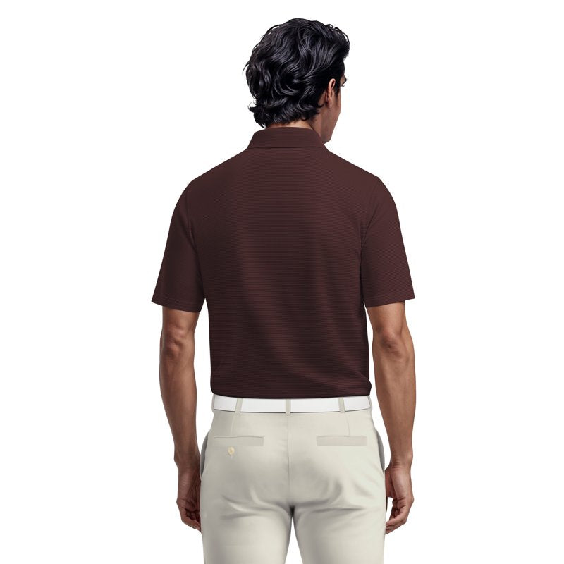 Performance Geometric Jacquard Golf Polo Shirt for Men & Big Men