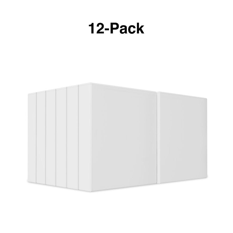 1.5-Inch White View Binders - Pack of 24, 275 Sheet Capacity, Custom Labels