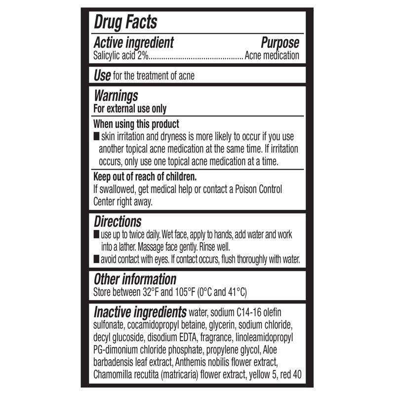 Multipack Salicylic Acid Acne Wash for Clear Skin - 4 Pack, 6 fl oz Each
