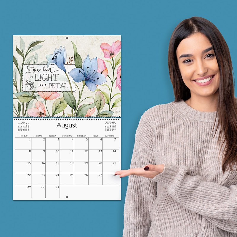 Current 2027 Spiral-Bound Wall Calendar - 12x9 Inches Closed, 18x12 Open, Large Monthly Office & Kitchen Organizer