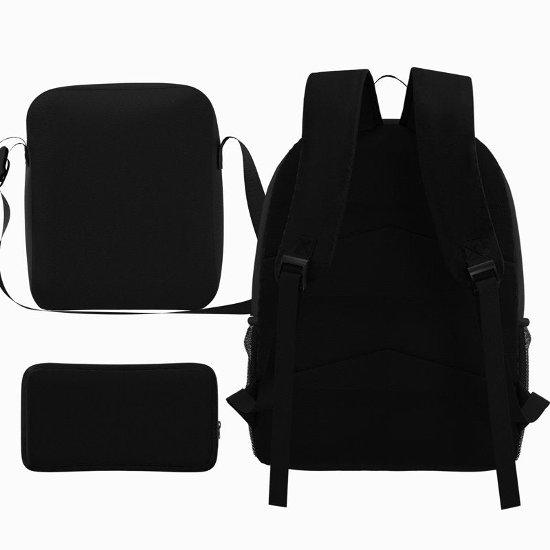 3-Piece Stylish Backpack Set with Insulated Lunch Tote and Pencil Case - Durable Water-Resistant School Bag for Outdoor & Commute