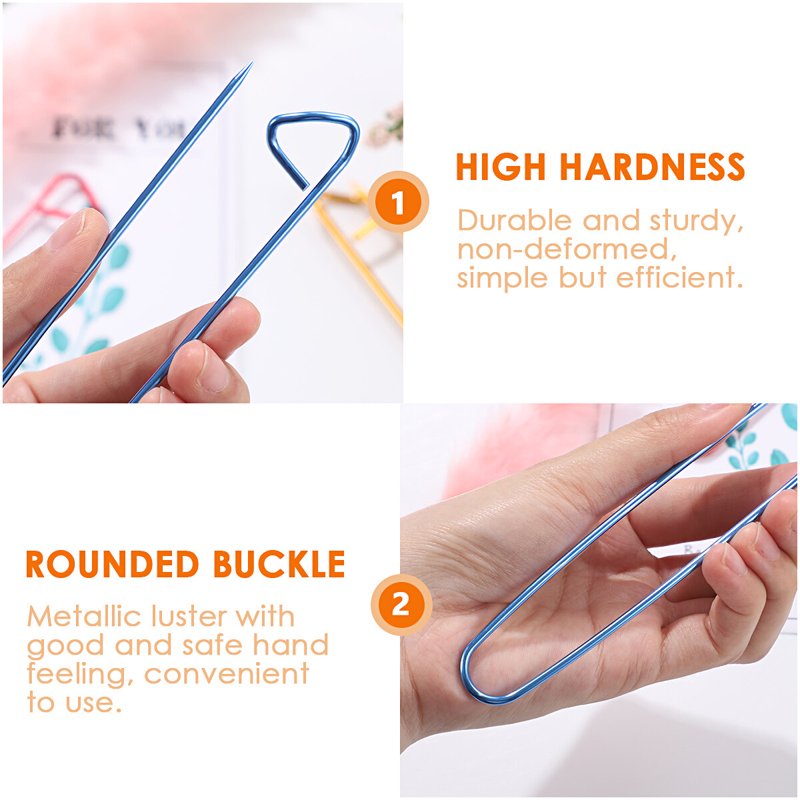 Knitting Stitch Holders Set - 10pcs Aluminum Alloy Crochet & Knitting Accessories