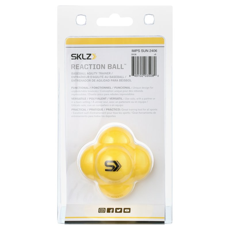 Baseball & Softball Reaction Ball - Hand-Eye Coordination Training Aid
