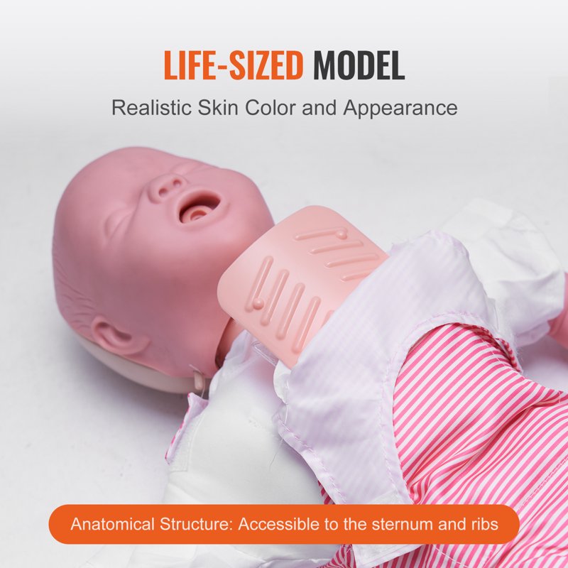 Infant CPR and Heimlich Practice Manikin - Baby Airway Management Training Model