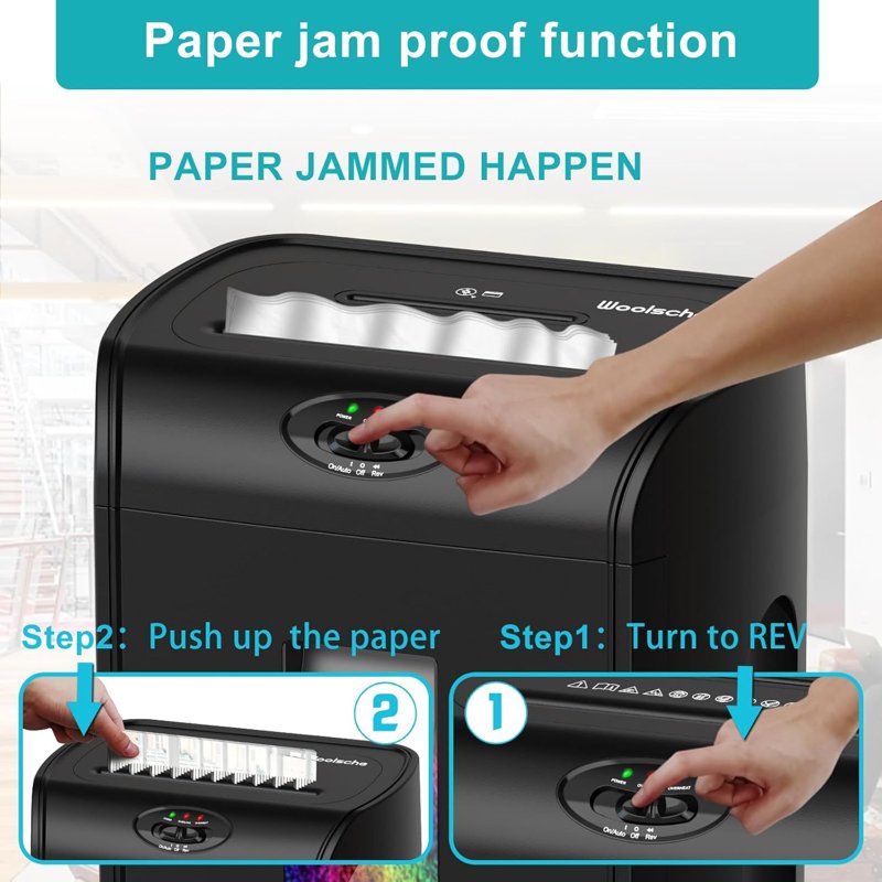 Cross Cut Paper Shredder 16-Sheet with 4.76-Gallon Bin, Security Level P4 Office
