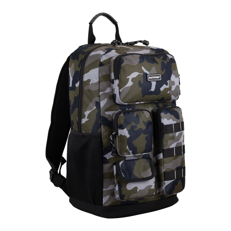 Unisex Army Camo Backpack with Padded Laptop Sleeve & Multiple Pockets