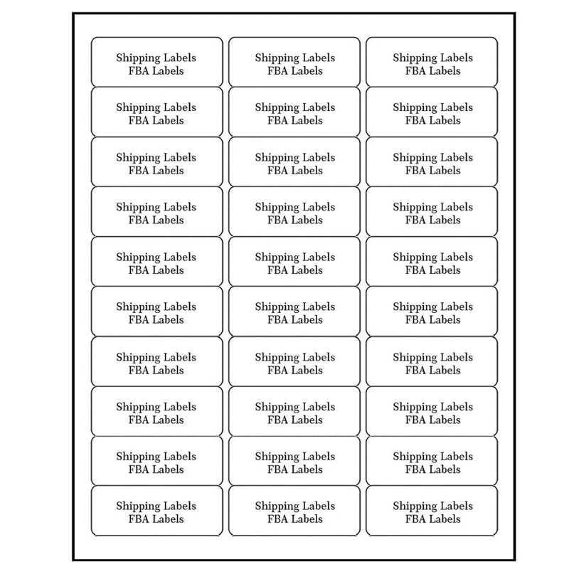 White Mailing Address Labels for Laser & Inkjet Printers, Pack of 3000