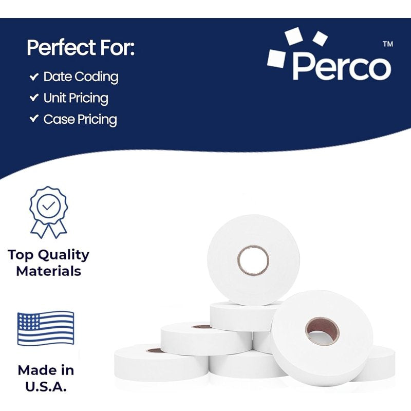 Price Label Set for Monarch 1136 - White Labels, 112,000 Count, Bulk Pack