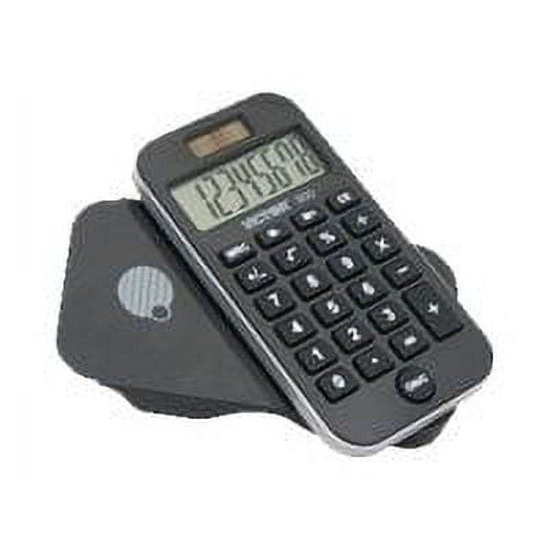 8-Digit Pocket Calculator with Recycled Plastic Case - Dual Power, Large LCD