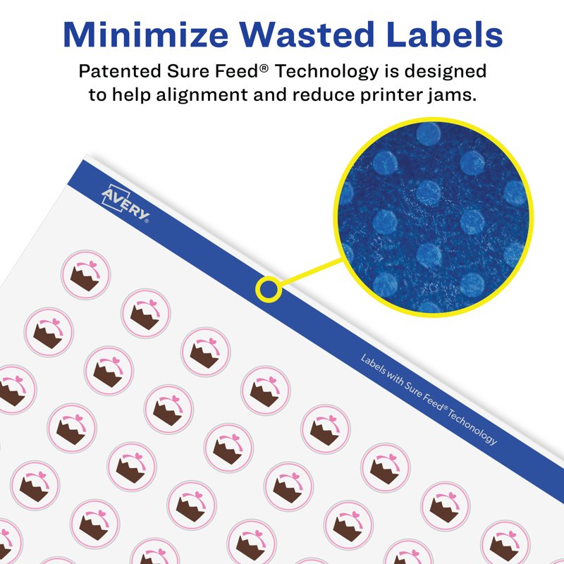 Printable Round Labels 3/4 Inch Matte White Self-Adhesive Stickers 800 Pack