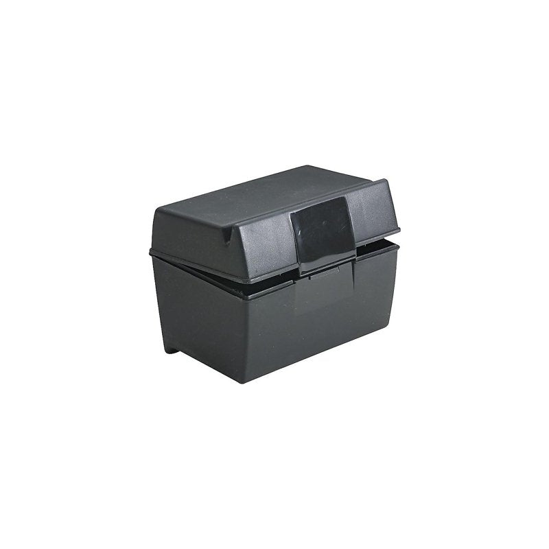 Plastic Index Card File Box 3 x 5 Inches 300 Cards Black - Office Organization