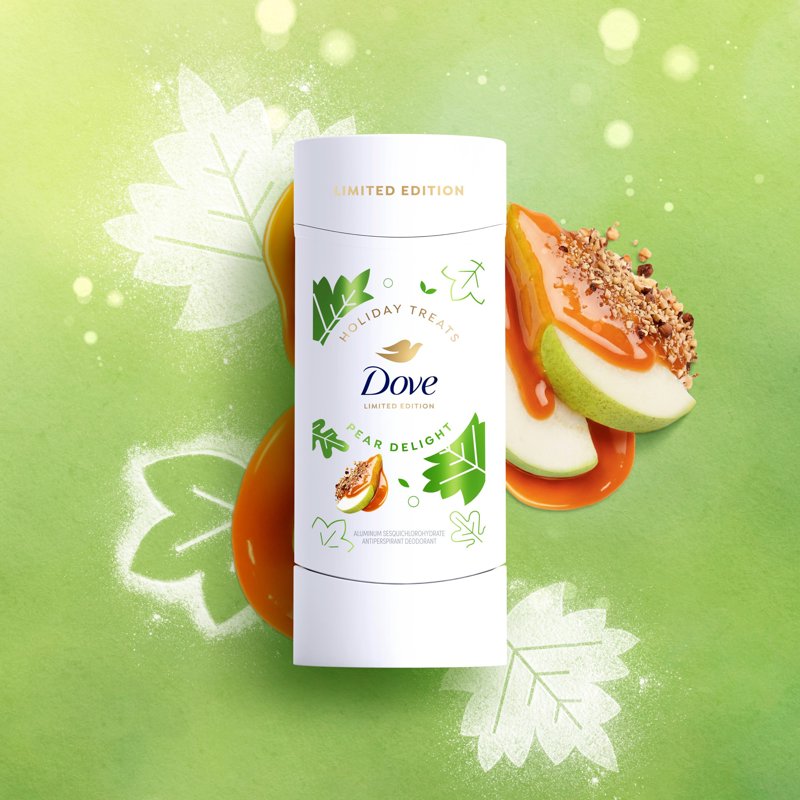 Dove Limited Edition Pear Delight Invisible Solid Deodorant - 72H Odor & Sweat Protection, 2.6 OZ