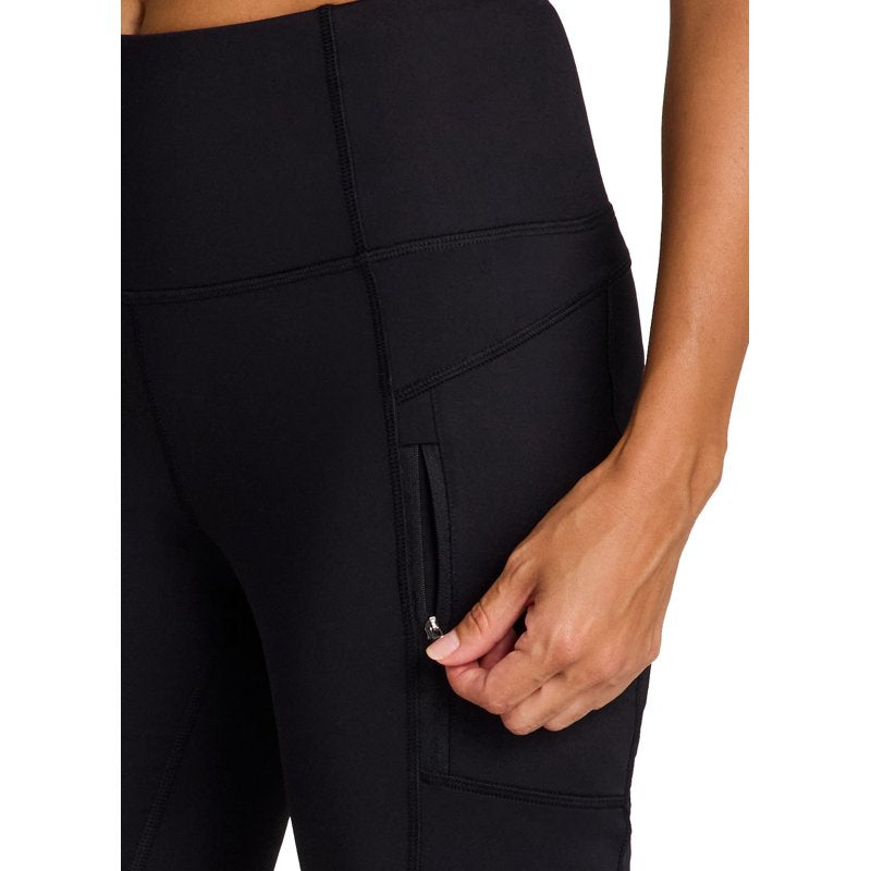 Women's Fleece Lined Bootcut Yoga Leggings with Zipper Pockets – Activewear Pants