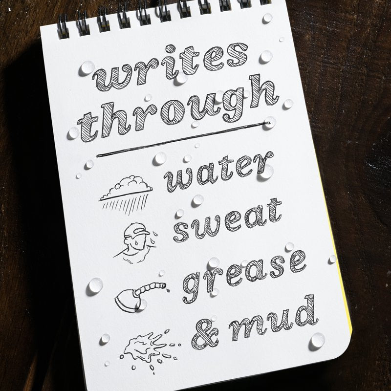All-Weather Waterproof Pen with 0.9mm Tip and Black Ink - Rugged & Reliable