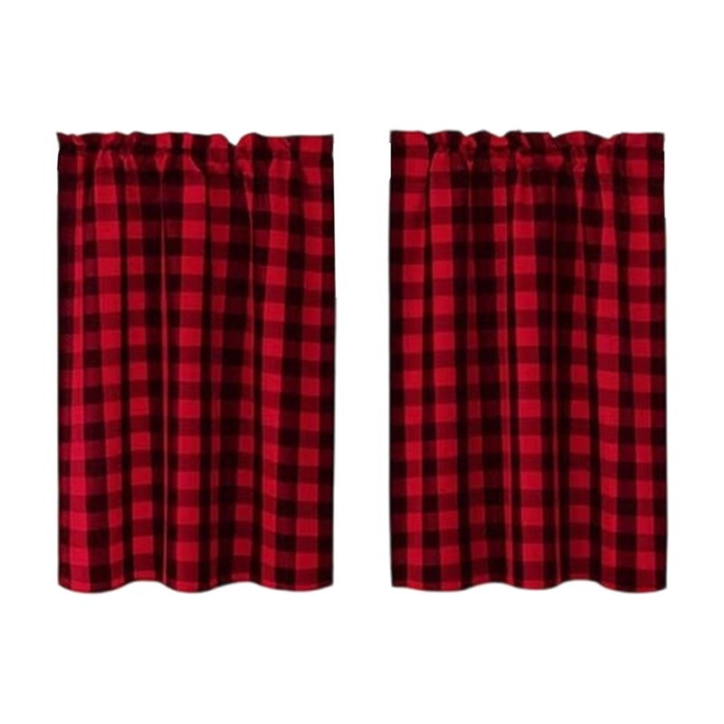 Nylon Cafe Curtains 2 Panels Light Filtering Heat Insulating Window Coverings