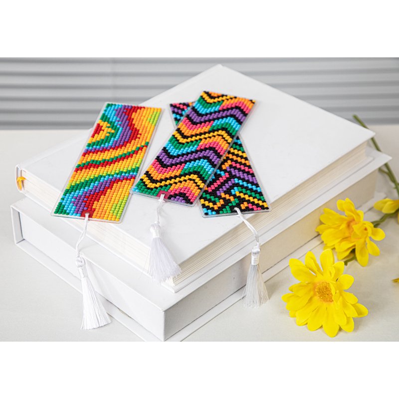 Diamond Dotz Primary Bookmark Diamond Painting Kit - Colorful Craft Set
