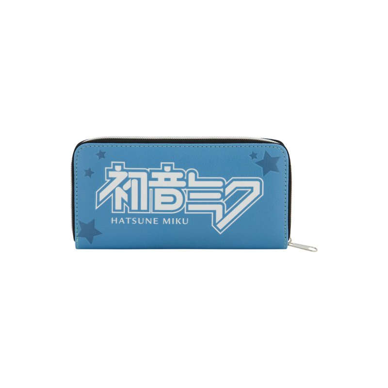 Hatsune Miku Wallet with Zipper, Card and Cash Holder, Clutch with Bow